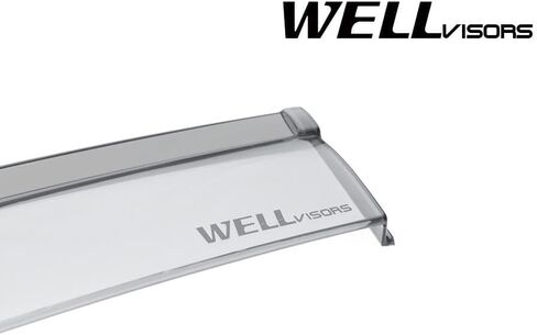 WellVisors Window Visors Wind Deflectors Compatible with Chrysler 2017-2022 Pacifica 2020-2022 Voyager with Black Trim Rain Guards 3-847CY002 in Kuwait