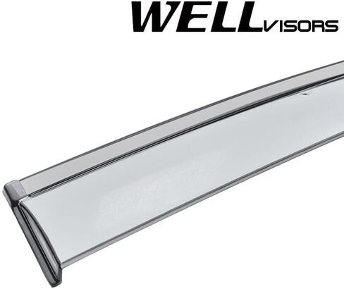 WellVisors Window Visors Wind Deflectors Compatible with Chrysler 2017-2022 Pacifica 2020-2022 Voyager with Black Trim Rain Guards 3-847CY002 in Kuwait