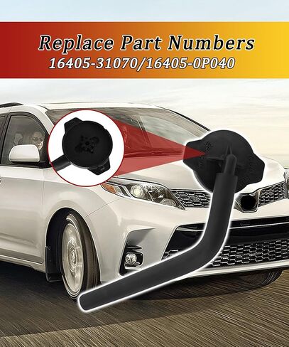 2PCS Coolant Overflow Reservoir Cap Compatible with Lexus RX350 RX450h,Compatible with Toyota (16405-31070 16405-0P040) in Saudi Arabia