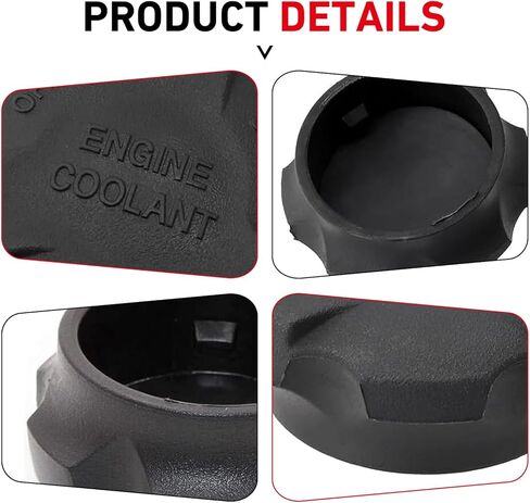 1 PC Coolant Reservoir Cap, Engine Radiator Tank Cover Replacement with Sealing Gasket, OEM #2544126100 25441-26100, Compatible with Hyundai Kia Santa Fe (Black) in Saudi Arabia