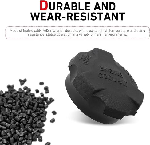 1 PC Coolant Reservoir Cap, Engine Radiator Tank Cover Replacement with Sealing Gasket, OEM #2544126100 25441-26100, Compatible with Hyundai Kia Santa Fe (Black) in Saudi Arabia