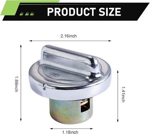 Motorcycle Fuel Gas Tank Cap, Leak-proof Twist & Lock Cover, Anti-rust Thickened Seal Ring Cap, Compatible with GY6 50cc 150cc 250cc Engine Tank ATV Moped Scooter Dirt Bike (Silver) in Saudi Arabia