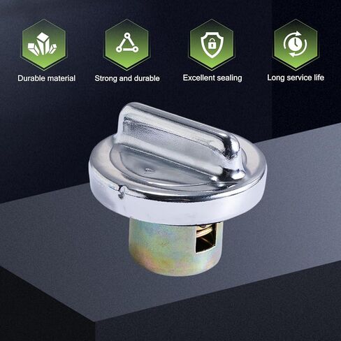 Motorcycle Fuel Gas Tank Cap, Leak-proof Twist & Lock Cover, Anti-rust Thickened Seal Ring Cap, Compatible with GY6 50cc 150cc 250cc Engine Tank ATV Moped Scooter Dirt Bike (Silver) in Saudi Arabia