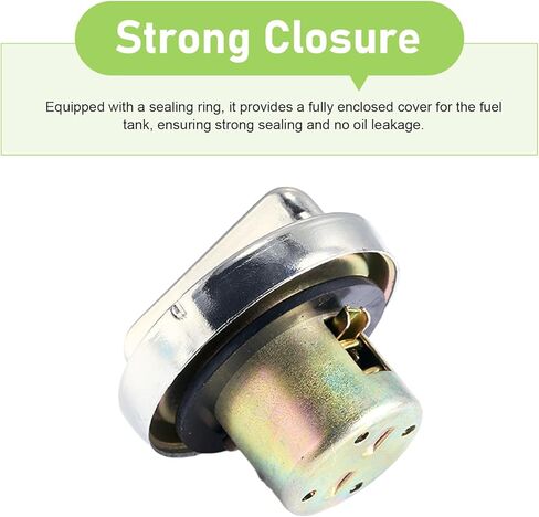 Motorcycle Fuel Gas Tank Cap, Leak-proof Twist & Lock Cover, Anti-rust Thickened Seal Ring Cap, Compatible with GY6 50cc 150cc 250cc Engine Tank ATV Moped Scooter Dirt Bike (Silver) in Saudi Arabia