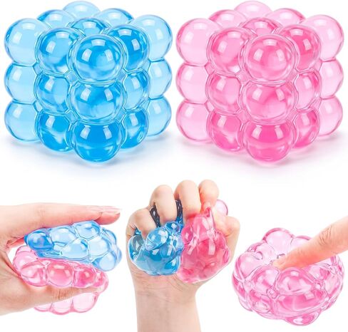 Halloscume 2 Pcs Slow Rising Stress Balls for Adults, Dachshund Solid Textured Fidget Stress Anxiety Relief Sensory Squeeze Ball for ADHD Office Mental Health Gifts Prizes Autism Party Favors in Saudi Arabia