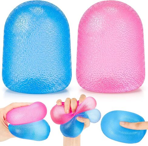 Halloscume 2 Pcs Slow Rising Stress Balls for Adults, Dachshund Solid Textured Fidget Stress Anxiety Relief Sensory Squeeze Ball for ADHD Office Mental Health Gifts Prizes Autism Party Favors in Saudi Arabia