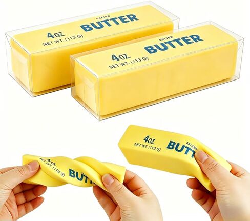 2 Pcs Butter Squishy,Squishy’s, Butter Squishy Toy,Butter Food Squishy Toys Stress Relief,Squishy Butter Stick,Slow Rising Squishy Toys, Soft Tactile Sensory Tool for Adults (2) in Saudi Arabia