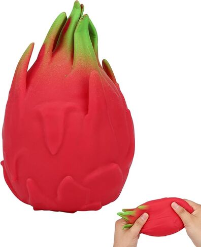 Dragon Fruit Squishy, Realistic Dragon Fruit Squeezy Squeeze Toy Slow Rebound Dragonfruit Sensory Squishy Jumbo Toys for Kids and Adults as Stylish Desktop Ornaments or Novelty Enthusiasts Present in Saudi Arabia
