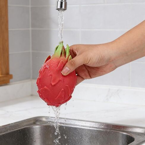Dragon Fruit Squishy, Realistic Dragon Fruit Squeezy Squeeze Toy Slow Rebound Dragonfruit Sensory Squishy Jumbo Toys for Kids and Adults as Stylish Desktop Ornaments or Novelty Enthusiasts Present in Saudi Arabia