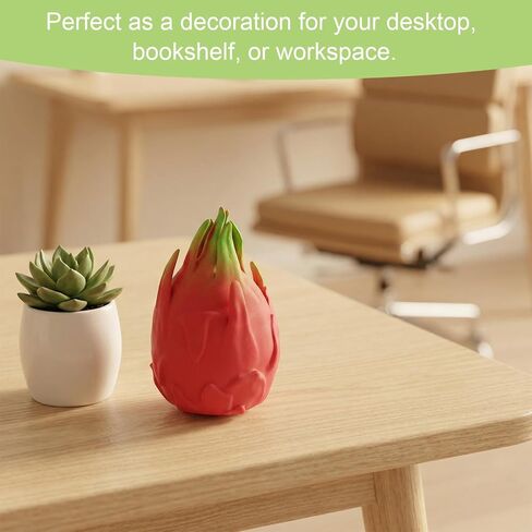 Dragon Fruit Squishy, Realistic Dragon Fruit Squeezy Squeeze Toy Slow Rebound Dragonfruit Sensory Squishy Jumbo Toys for Kids and Adults as Stylish Desktop Ornaments or Novelty Enthusiasts Present in Saudi Arabia