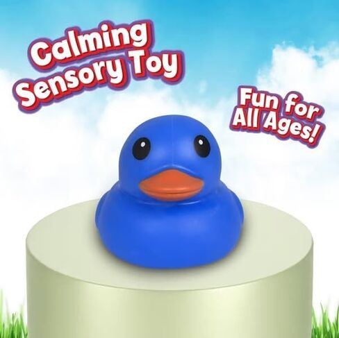 Sunny Days Jumbo Americana Squishy Duck Fidget Toy, Blue, Rubber, Over 5 Inches, for Kids, Teens, and Adults in Saudi Arabia