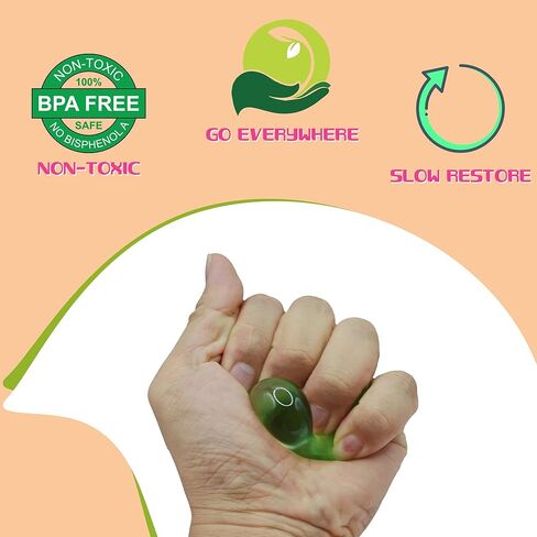Stress Squishy Mini Diamond Balls 4pack - Soft Squishy Memory Gel Squeeze Ball for Anxiety Relief - Calming Slow Rising Squeeze Ball for Office Desk Stress Relief for Adult Women in Saudi Arabia