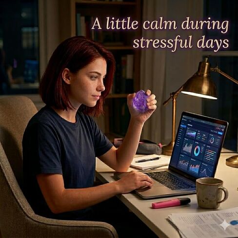 Stress Squishy Mini Diamond Balls 4pack - Soft Squishy Memory Gel Squeeze Ball for Anxiety Relief - Calming Slow Rising Squeeze Ball for Office Desk Stress Relief for Adult Women in Saudi Arabia