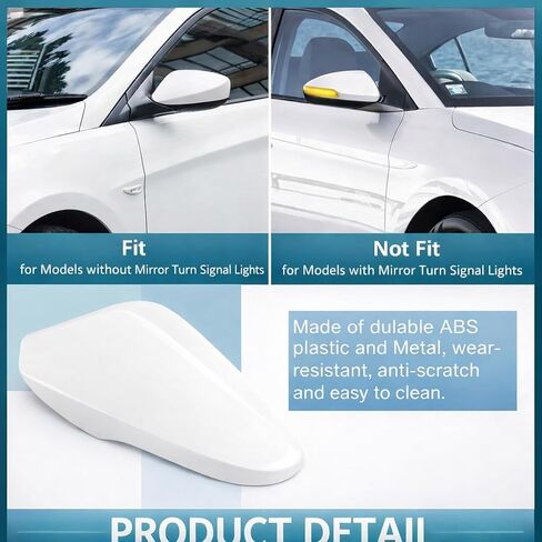 Side Rearview Mirror Cover: Compatible with Hyundai Elantra 2011–2016 - Rearview Mirror Cap Right (876263X000AN) in Saudi Arabia