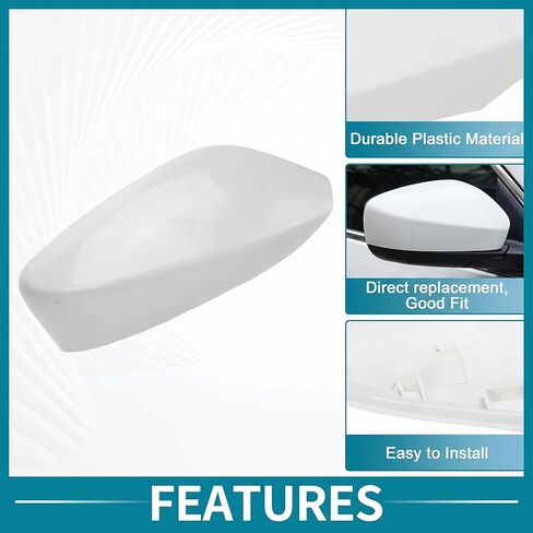 Side Rearview Mirror Cover: Compatible with Hyundai Elantra 2011–2016 - Rearview Mirror Cap Right (876263X000AN) in Saudi Arabia