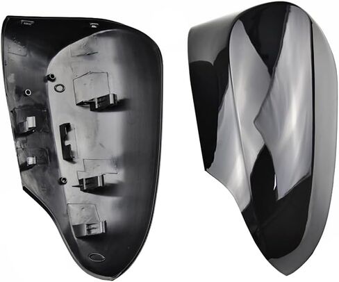 1 Pair Gloss Black Rearview Mirror Housings Door Mirror Covering Caps Compatible with To-yota Yaris 2006 2007 2008 2009 2010 2011 Rearview Mirrors Accessories in Saudi Arabia