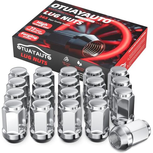 OTUAYAUTO M12x1.25 صواميل العروة - بديلة لنيسان 350Z 370Z ألتيما، روج، باثفايندر، سينترا، سوبارو فورستر BRZ Outback WRX، عجلات إنفينيت Q50 Q60 ما بعد البيع، 20 قطعة عجلة ما بعد البيع سوداء in Kuwait
