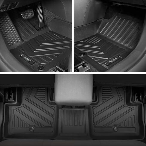 Vanseno Floor Mats Compatible with Nissan Pathfinder 8 Seater 2022-2026 / Infiniti QX60 7 Seater 2022 2023 2024 2025 2026 Cargo Liner Cargo Mat Trunkq Liner Back Seat Cover Accessories in Saudi Arabia