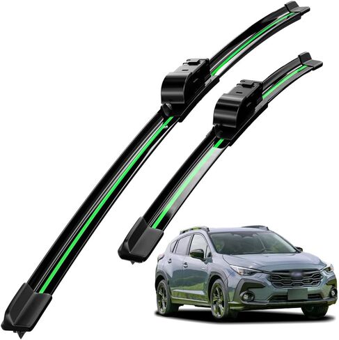 Compatible With Subaru Crosstrek 2018-2025 Wiper Blades Front Windshield Wipers Water Repellent Available in All-Seasons OEM Quality 2PCS 26"+16" Pinch Tab in Saudi Arabia