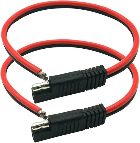 SAE 2 Pin Quick Connector Disconnect Plug Cable SAE Connector 2 Pin Single Plug SAE Automotive Extension Cable 1ft/30cm (12AWG 2Pack) in Saudi Arabia