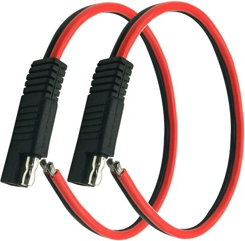 SAE 2 Pin Quick Connector Disconnect Plug Cable SAE Connector 2 Pin Single Plug SAE Automotive Extension Cable 1ft/30cm (12AWG 2Pack) in Saudi Arabia