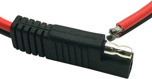 SAE 2 Pin Quick Connector Disconnect Plug Cable SAE Connector 2 Pin Single Plug SAE Automotive Extension Cable 1ft/30cm (12AWG 2Pack) in Saudi Arabia