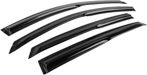 FREEMOTOR802 Tape-on Window Visors, Compatible with 2018-2025 Honda Accord 10th 11th Gen Sedan, Mugen Style Smoke Tinted Acrylic 4 Pieces Side Wind Deflectors Rain Guards Vent Visors in Kuwait