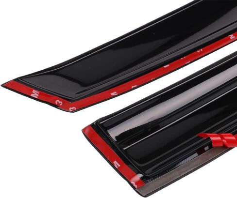 FREEMOTOR802 Tape-on Window Visors, Compatible with 2018-2025 Honda Accord 10th 11th Gen Sedan, Mugen Style Smoke Tinted Acrylic 4 Pieces Side Wind Deflectors Rain Guards Vent Visors in Kuwait