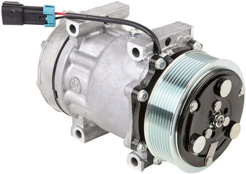 AC Compressor & 119mm 8-Groove A/C Clutch For Freightliner Replaces Sanden SD7H15 4816 4483 4544 12v - BuyAutoParts 60-02066NA New in Kuwait
