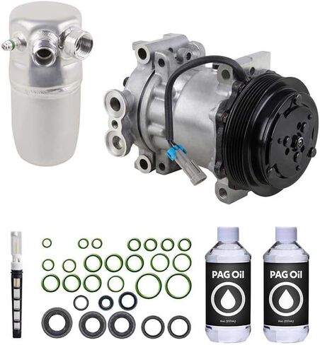 AC Compressor & A/C Repair Kit For Chevy Tahoe Suburban GMC Yukon Cadillac Escalade w/Rear AC 1996 1997 1998 1999 - BuyAutoParts 60-81778RK NEW in Kuwait