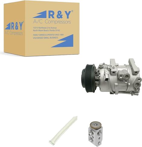 RYC Automotive Air Conditioning Compressor and Clutch Kit KT AC01-01 (Fits Hyundai Tucson 2.0L, 2.4L 2010, 2011, 2012, 2013, 2014, 2015; Fits Kia Sportage 2.0L, 2.4L 2014, 2015, 2016) in Kuwait