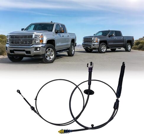 Automatic Transmission Gear Shift Cable Compatible with CHEVROLET SILVERADO 1500 2500 3500,GMC SIERRA 1500 2500 3500 1996-2007,Replaces 12477640 in Saudi Arabia