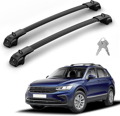 قضبان متقاطعة لحامل السقف Richeer 330LBS لـ 2023-2025 Kia Telluride (X-PRO وX-LINE)، شريط متقاطع من الألومنيوم عالي التحمل قابل للقفل، حلقات ربط معدلة لرفوف البضائع على السطح وحامل الأمتعة للدراجة in Kuwait