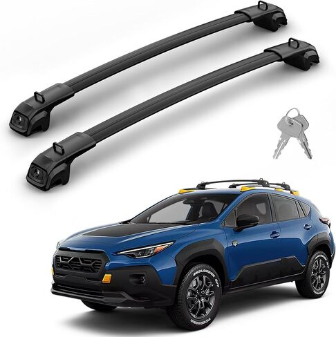 قضبان متقاطعة لحامل السقف Richeer 330LBS لـ 2023-2025 Kia Telluride (X-PRO وX-LINE)، شريط متقاطع من الألومنيوم عالي التحمل قابل للقفل، حلقات ربط معدلة لرفوف البضائع على السطح وحامل الأمتعة للدراجة in Kuwait
