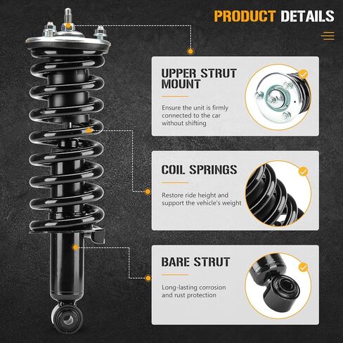 2PCS Front Complete Struts Assembly Shock Absorber Fit for Nissan Pathfinder 2005-2012, for Xterra 2005-2015, Fit for Suzuki Equator 2009-2012, Replace 171103 in Kuwait