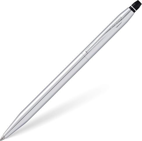Cross Click Medalist Chrome with Gold-tone Appointments Ballpoint Pen - High-End Writing Tool for Versatile Use - Smooth Writing & Journaling - Elegant Accessory - Long-Lasting - Black Ink in Saudi Arabia