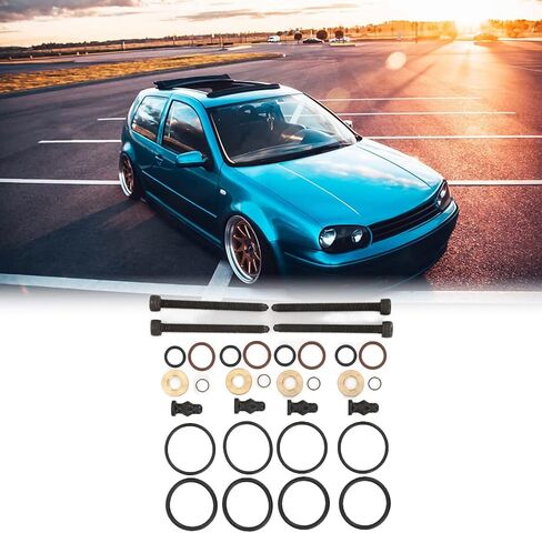 Fuel Injector Seals Gaskets Washer Kit with 4 Bolts 1417010997 Fit for L4 1.9L 2004‑2006 in Kuwait