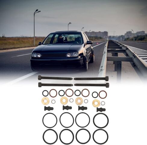 Fuel Injector Seals Gaskets Washer Kit with 4 Bolts 1417010997 Fit for L4 1.9L 2004‑2006 in Kuwait
