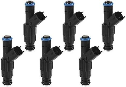 0280155784 4 Holes 6pcs Fuel Injectors Compatible with Jee-p Cherokee Grand Cherokee Wrangler 4.0L Dodg-e Ram 1500 2500 3500 5.2L 1999-2004 in Kuwait