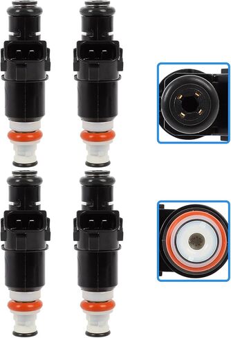 Injectors,cciyu 8 Holes Fuel Injectors Set fit for 2005-2006 for Acura for RSX,2003-2007 for Honda Accord,2005-2009 for CR-V,2003-2011 for Element Compatible with FJ484 Injector,4 Pieces in Kuwait