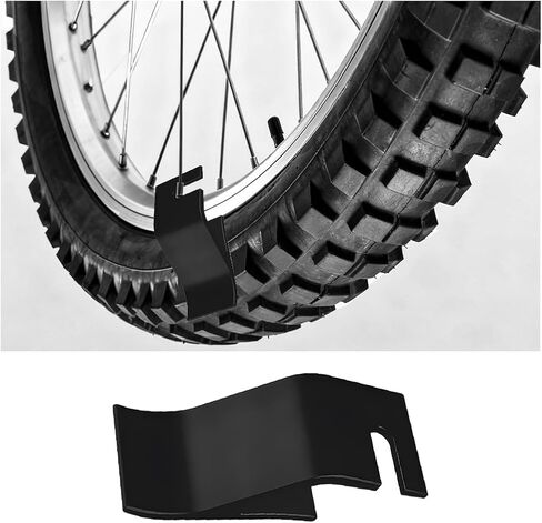Motorcycle Tire Bead Installation Holder Hook, Aluminum Alloy Vehicle Tyre Removal Install Assistance Changer Tool, Auto Tire Changing Accessory, Universal for Most Vehicles (Black) in Kuwait