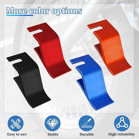 Motorcycle Tire Bead Installation Holder Hook, Aluminum Alloy Vehicle Tyre Removal Install Assistance Changer Tool, Auto Tire Changing Accessory, Universal for Most Vehicles (Black) in Kuwait