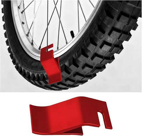 Motorcycle Tire Bead Installation Holder Hook, Aluminum Alloy Vehicle Tyre Removal Install Assistance Changer Tool, Auto Tire Changing Accessory, Universal for Most Vehicles (Black) in Saudi Arabia