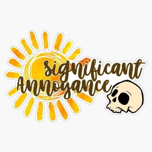Percy Jackson - Significant Annoyance 2.0 Solangelo Bumper Sticker Vinyl Decal 5" in Saudi Arabia