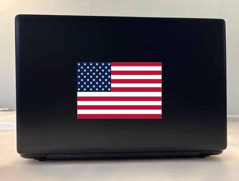 StickerTalk USA Flag Vinyl Sticker, 6 inches by 4 inches in Kuwait