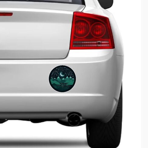Between The Mountains and The Stars Vinyl Sticker 5 inch, Infinity Stickers for Water Bottles, Waterproof Vinyl Decal for Laptop, Removable Indoor and Outdoor Use for Car, Truck, Van in Saudi Arabia