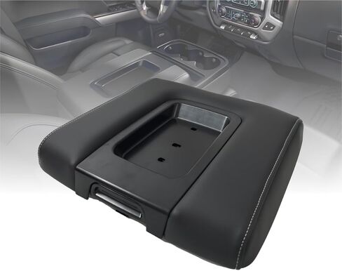 Front Seat Center Console Replacement for 2014-2019 Chevrolet Chevy Silverado Suburban Tahoe GMC Sierra Yukon XL,OE 22881398 Durable Armrest Lid Cover - Fix Broken or Worn Console in Saudi Arabia