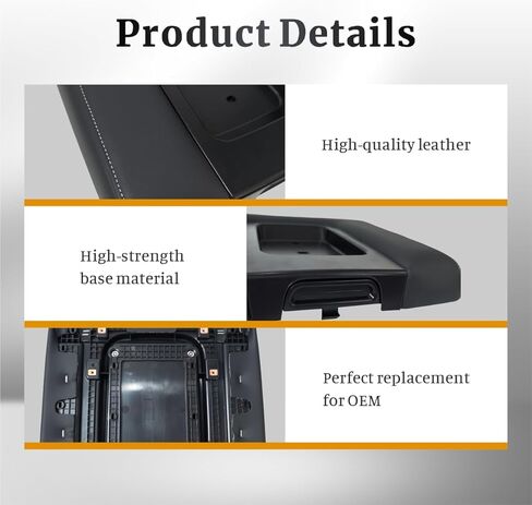 Front Seat Center Console Replacement for 2014-2019 Chevrolet Chevy Silverado Suburban Tahoe GMC Sierra Yukon XL,OE 22881398 Durable Armrest Lid Cover - Fix Broken or Worn Console in Saudi Arabia