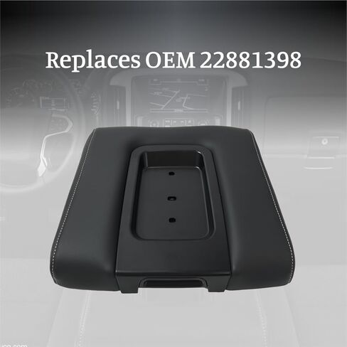 Front Seat Center Console Replacement for 2014-2019 Chevrolet Chevy Silverado Suburban Tahoe GMC Sierra Yukon XL,OE 22881398 Durable Armrest Lid Cover - Fix Broken or Worn Console in Saudi Arabia
