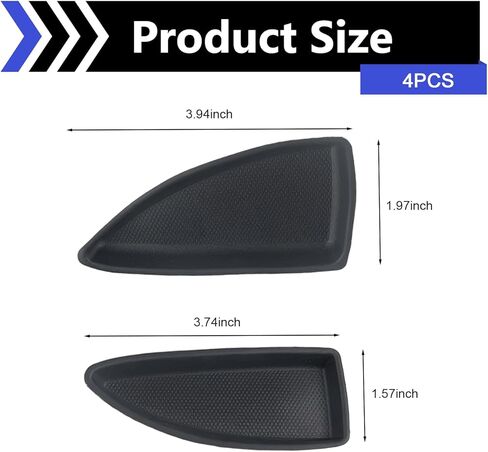 4 PCS Car Door Switch Bezel Cap, Left/Right Front/Rear Plastic Bolt Cover, Door Switch Bezel Interior Protective Accessories, Compatible with the Chevy Malibu 2016-2018 (Black) in Saudi Arabia